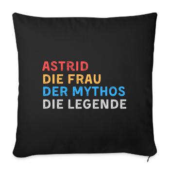 Astrid Fau Mythos Legende - Sofakissenbezug 45 x 45 cm - Schwarz - Vorne