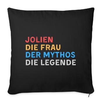 Jolien Fau Mythos Legende - Sofakissenbezug 45 x 45 cm - Schwarz - Vorne