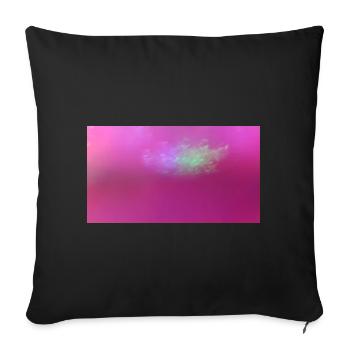 Pink light 25 - Sofa pillowcase 17,3'' x 17,3'' (45 x 45 cm) - black - Front