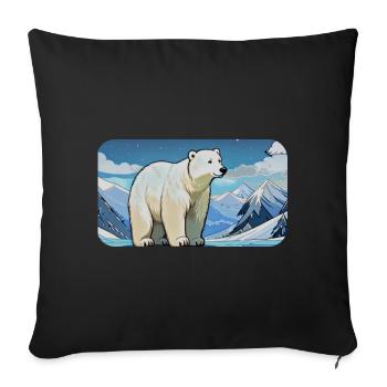 Mountains Edition - Sofakissenbezug 45 x 45 cm - Schwarz - Vorne