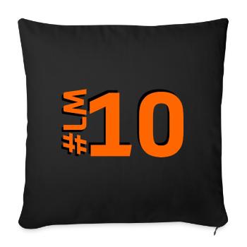 LM10-KARTON - Sofakissenbezug 45 x 45 cm - Schwarz - Vorne