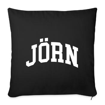 Scott - Sofa pillowcase 17,3'' x 17,3'' (45 x 45 cm) - black - Front