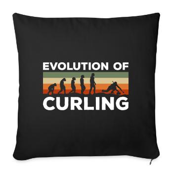 Équipe de joueurs sportifs - Housse de coussin décorative 45 x 45 cm - noir - Devant