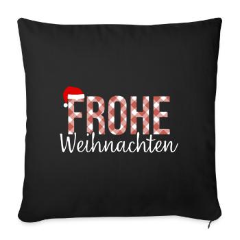 Joyeux Noël - Housse de coussin décorative 45 x 45 cm - noir - Devant