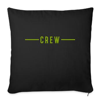 Course d’équipage - Housse de coussin décorative 45 x 45 cm - noir - Devant