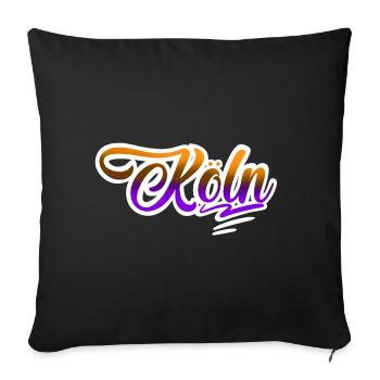 Cologne - Housse de coussin décorative 45 x 45 cm - noir - Devant