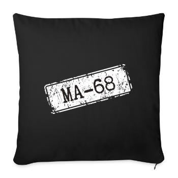 Mannheim 68 - Sofa pillowcase 17,3'' x 17,3'' (45 x 45 cm) - black - Front