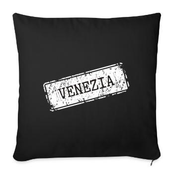 Venezia City Silhouette Design - Sofa pillowcase 17,3'' x 17,3'' (45 x 45 cm) - black - Front