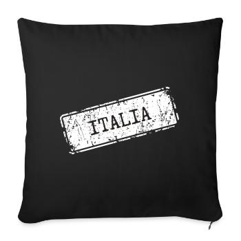 Italia - Sofa pillowcase 17,3'' x 17,3'' (45 x 45 cm) - black - Front