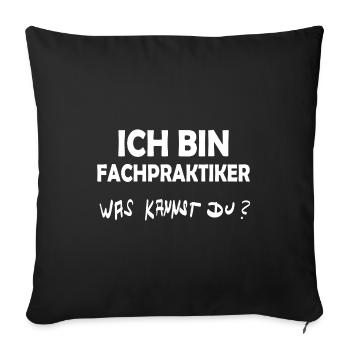 Occupation Specialist - Sofa pillowcase 17,3'' x 17,3'' (45 x 45 cm) - black - Front