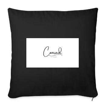 Conrad Fisher - Sofa pillowcase 17,3'' x 17,3'' (45 x 45 cm) - black - Front