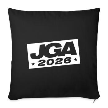 Jga 2026 Bachelor Party - Sofa pillowcase 17,3'' x 17,3'' (45 x 45 cm) - black - Front