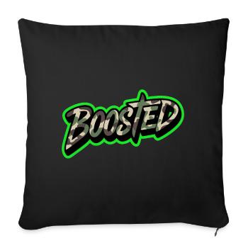 Boosted Tuning Scene Streetwear Shirt Sticker - Sofa pillowcase 17,3'' x 17,3'' (45 x 45 cm) - black - Front