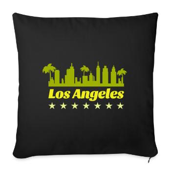 Skyline de Los Angeles - Housse de coussin décorative 45 x 45 cm - noir - Devant
