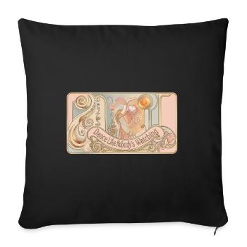 Danse comme si personne ne regardait - Housse de coussin décorative 45 x 45 cm - noir - Devant