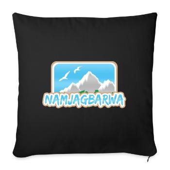 Gift for Namjagbarwa - Sofa pillowcase 17,3'' x 17,3'' (45 x 45 cm) - black - Front