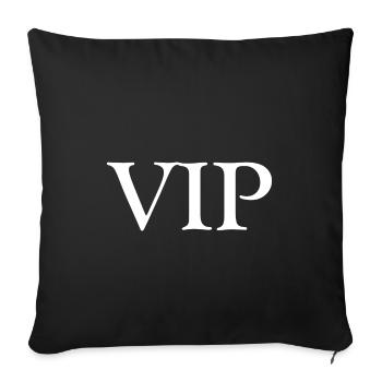 VIP - Sofa pillowcase 17,3'' x 17,3'' (45 x 45 cm) - black - Front