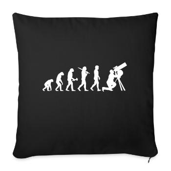 Astronomy astronomer astronomer evolution space - Sofa pillowcase 17,3'' x 17,3'' (45 x 45 cm) - black - Front