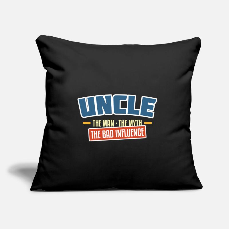 oncle la mauvaise influence Housse de coussin décorative 45 x 45 cm