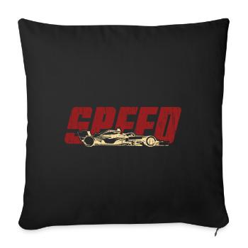 Formel-1-Geschenk - Sofakissenbezug 45 x 45 cm - Schwarz - Vorne