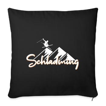 Schladming - Housse de coussin décorative 45 x 45 cm - noir - Devant