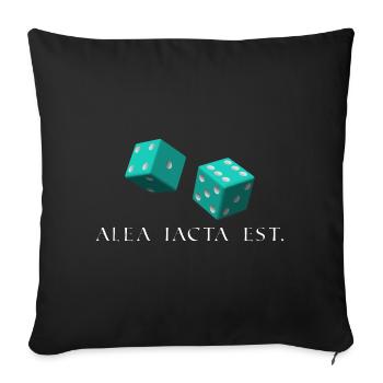 les cubes sont tombés en latin - Housse de coussin décorative 45 x 45 cm - noir - Devant
