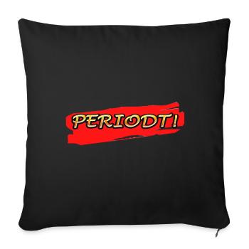 PÉRIODIE - Housse de coussin décorative 45 x 45 cm - noir - Devant