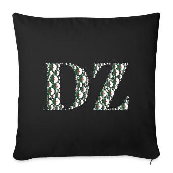 Algeria - Sofa pillowcase 17,3'' x 17,3'' (45 x 45 cm) - black - Front