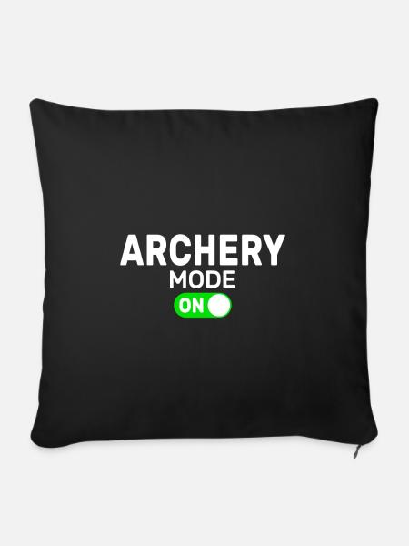 Archery Mode - Sofakissenbezug 45 x 45 cm - Schwarz