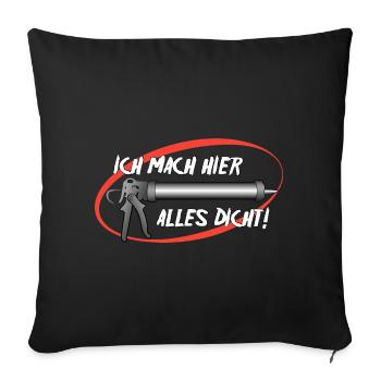 Silikon - Sofakissenbezug 45 x 45 cm - Schwarz - Vorne