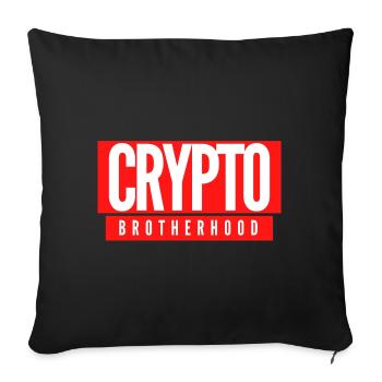CRYPTO - Sofakissenbezug 45 x 45 cm - Schwarz - Vorne
