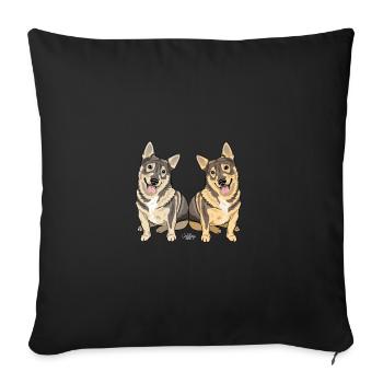 gööttipari - Sofa pillowcase 17,3'' x 17,3'' (45 x 45 cm) - black - Front