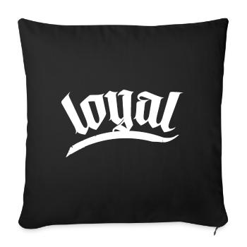 loyal jeu gang équipe clan bro frères équipage bobber - Housse de coussin décorative 45 x 45 cm - noir - Devant