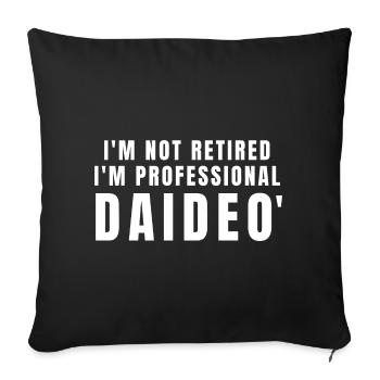 Daideo. Cadeau Daideo - Housse de coussin décorative 45 x 45 cm - noir - Devant