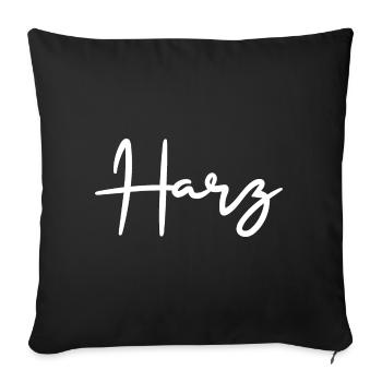 Harz Gebirge Natur - Sofakissenbezug 45 x 45 cm - Schwarz - Vorne