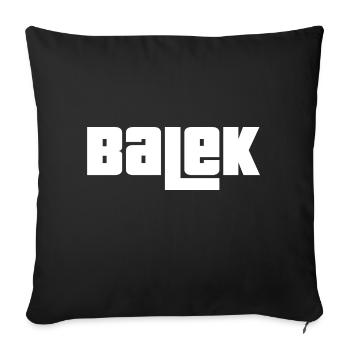 Balek - Housse de coussin décorative 45 x 45 cm - noir - Devant