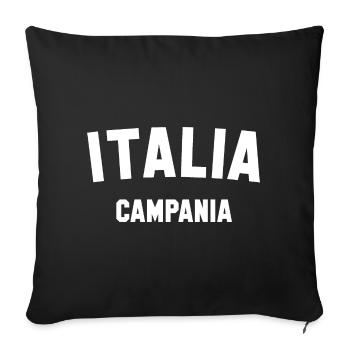 CAMPANIA Kampanien Italy Italien - Sofa pillowcase 17,3'' x 17,3'' (45 x 45 cm) - black - Front