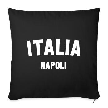 NAPOLI Italia Naples Italie - Housse de coussin décorative 45 x 45 cm - noir - Devant