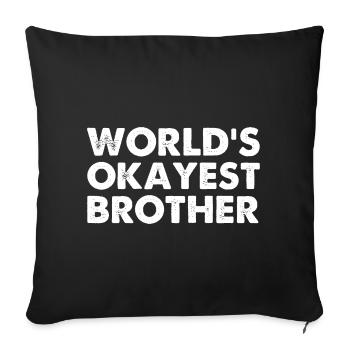 Le frère le plus correct du monde - Housse de coussin décorative 45 x 45 cm - noir - Devant