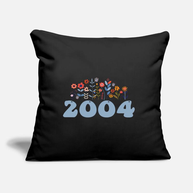 2004 Floral Pattern 2004 Floral Theme Flowers 2004 Sofa pillowcase 17,3'' x 17,3'' (45 x 45 cm)