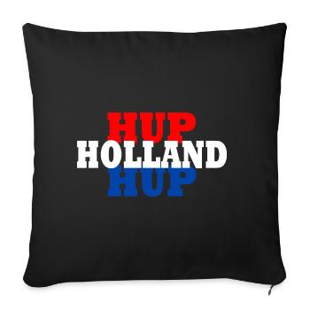 Hup holland hup - Housse de coussin décorative 45 x 45 cm - noir - Devant