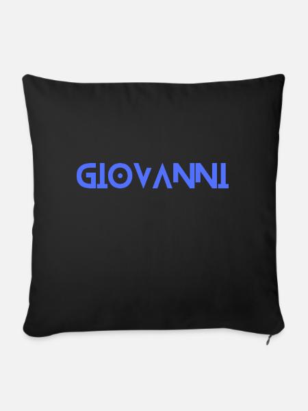 Giovanni - Sofakissenbezug 45 x 45 cm - Schwarz