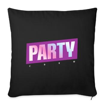 Équipe de fête - Housse de coussin décorative 45 x 45 cm - noir - Devant
