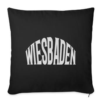 Wiesbaden - Housse de coussin décorative 45 x 45 cm - noir - Devant