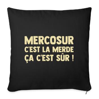 Mercosur Farmer Breeder Agriculture - Sofa pillowcase 17,3'' x 17,3'' (45 x 45 cm) - black - Front