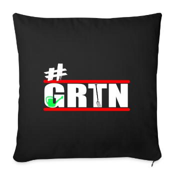 Jardin - Jardiniers - Jardinage - GRTN - Housse de coussin décorative 45 x 45 cm - noir - Devant