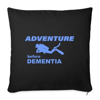 AVENTURE DE PLONGÉE - Housse de coussin décorative 45 x 45 cm - noir - Devant
