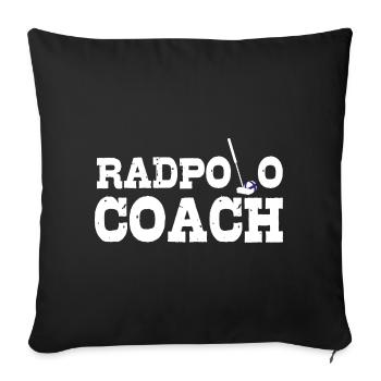 Bike Polo Coach - Sofa pillowcase 17,3'' x 17,3'' (45 x 45 cm) - black - Front