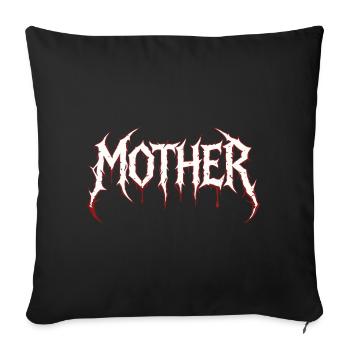 Metal Mom Rock Music Hardcore Mom Design - Sofa pillowcase 17,3'' x 17,3'' (45 x 45 cm) - black - Front