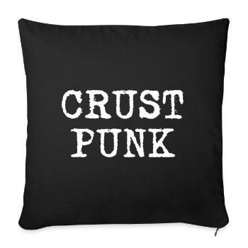 Crust Punk - Sofakissenbezug 45 x 45 cm - Schwarz - Vorne
